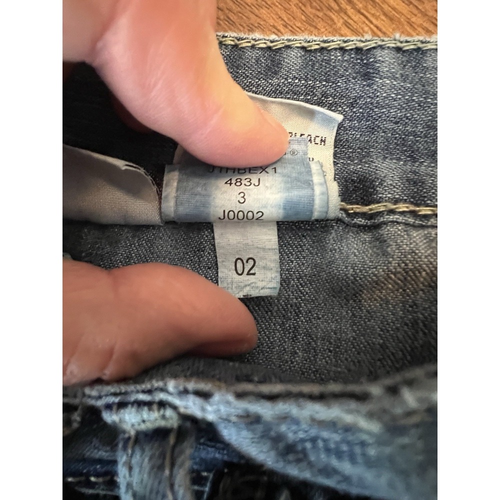 Vintage Y2K UnionBay Juniors Denim Cargo Shorts 3 Blue Juniors Retro Millennial - Picture 10 of 15